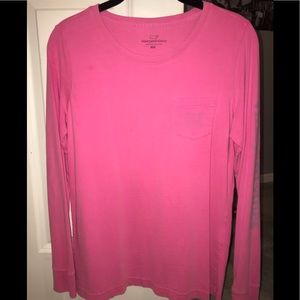 Pink Vineyard Vines Long Sleeve